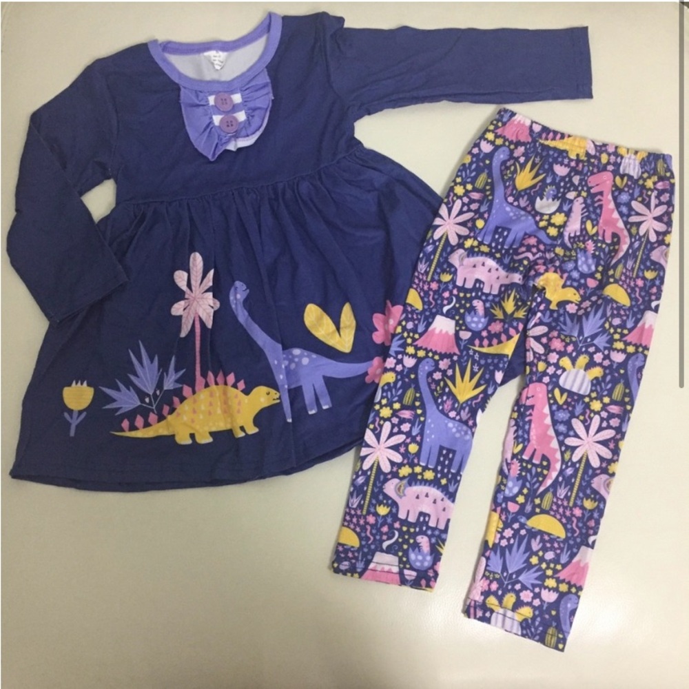 Dinosaur lovers cute set pants and top